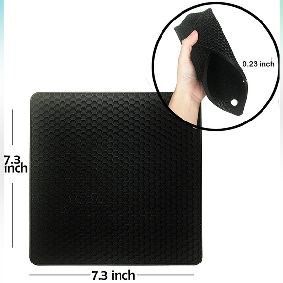 MOMOCAT 4Pack Pot Holders and Silicone Mini Oven Mitts Set Resistant Oven Gloves - Picture 2 of 8